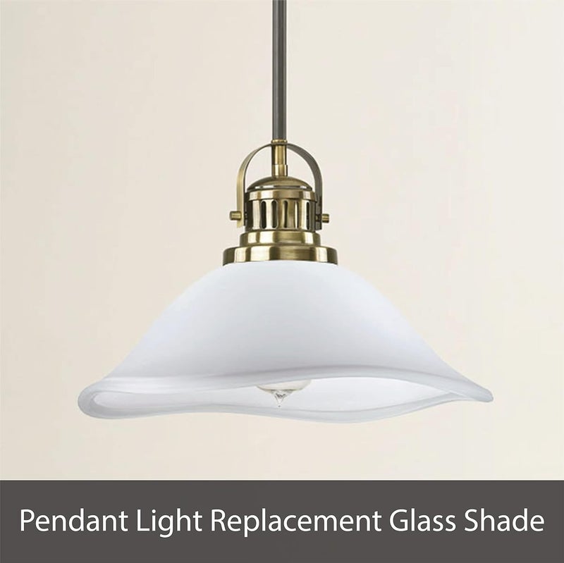 Aspen Creative 23518-11, Frosted Replacement Glass Shade for Medium Base Socket Torchiere Lamp, Swag Lamp and Pendant & Island Fixture, 10-3/8" Diameter x 3-7/8" Height - Image 5
